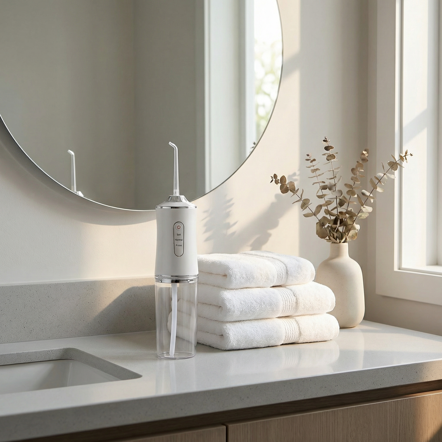 Portable Rechargeable Water Flosser – 3 Modes for Deep Teeth Cleaning & Gum Care