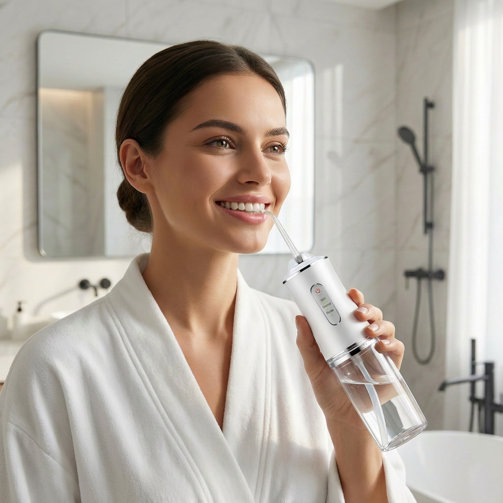 Portable Rechargeable Water Flosser – 3 Modes for Deep Teeth Cleaning & Gum Care